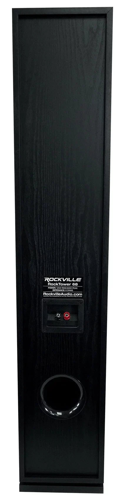 Rockville SINGMIX 5 2000w Bluetooth Home Receiver Mixer+(2) Black Tower Speakers