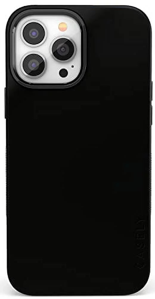 Casely iPhone 13 Pro Max Phone Case | Compatible with MagSafe | Black on Black | Compatible Only with iPhone 13 Pro Max