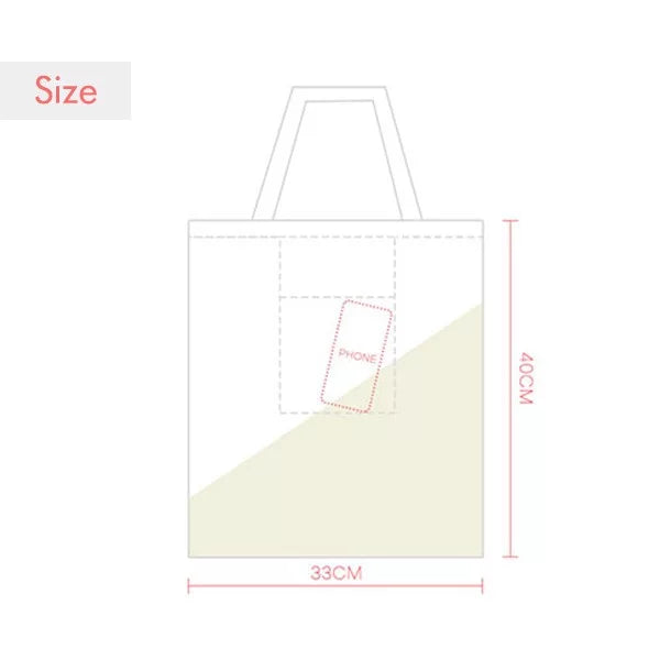 Celebrate Valentine's Day Holiday Tote Canvas Bag Shopping Satchel Casual Handbag