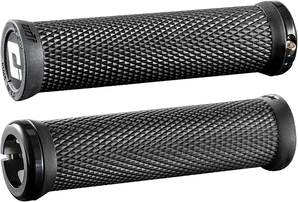 ODI Elite Motion Grips - Black, Lock-On 130mm Length Flangeless Bike Bicycle