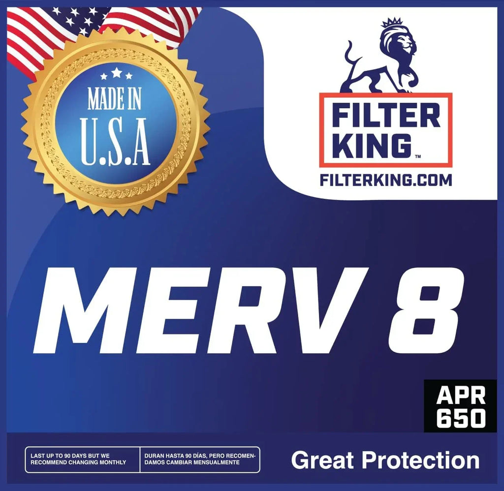 Filter King 15.5x39x1 Air Filter | 4-PACK | MERV 8 HVAC Pleated A/C Furnace Filters | MADE IN USA | Actual Size: 15.5 x 39 x .75"