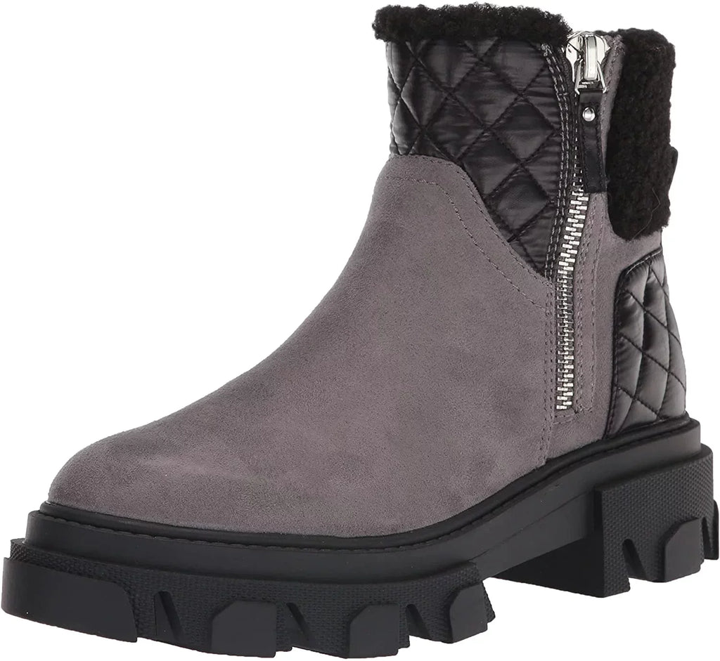 NINE WEST Womens Colbee2 Ankle Boot 8 Grey Suede