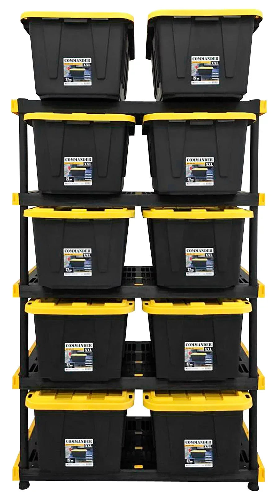 Project Source Commander 48-in W x 20-in D x 72-in H 5-Tier Heavy Duty Plastic Utility in the Freestanding Shelving Units