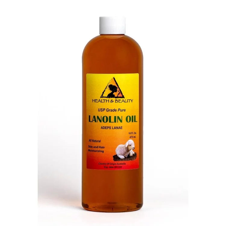 LANOLIN OIL USP GRADE PHARMACEUTICAL SKIN HAIR LIPS MOISTURIZING 100% PURE 64 OZ
