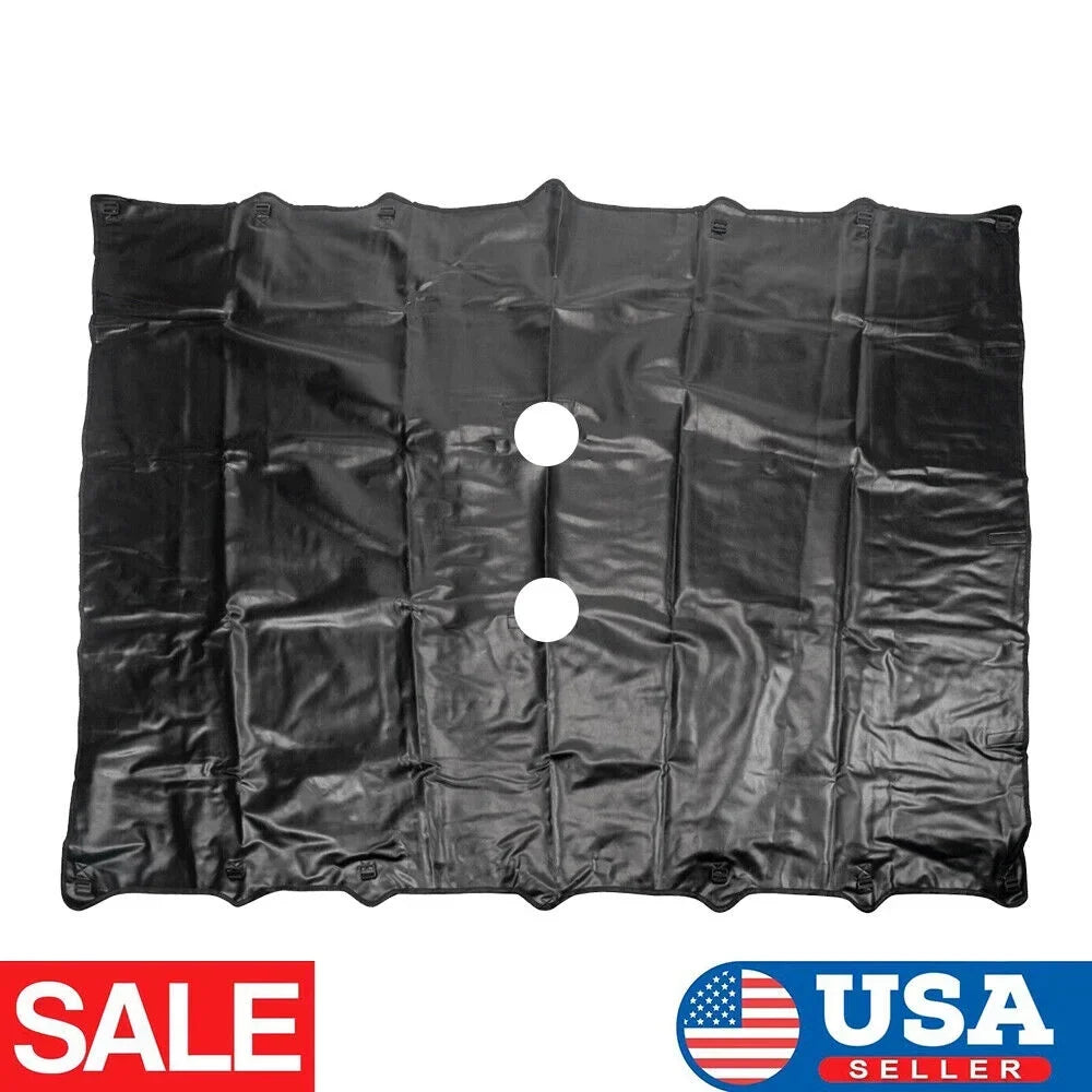 KingFurt Leather Top Sunshade Protection, Black, Jeep Wrangler JK/JKU 2007-2018, Durable & Easy to Install