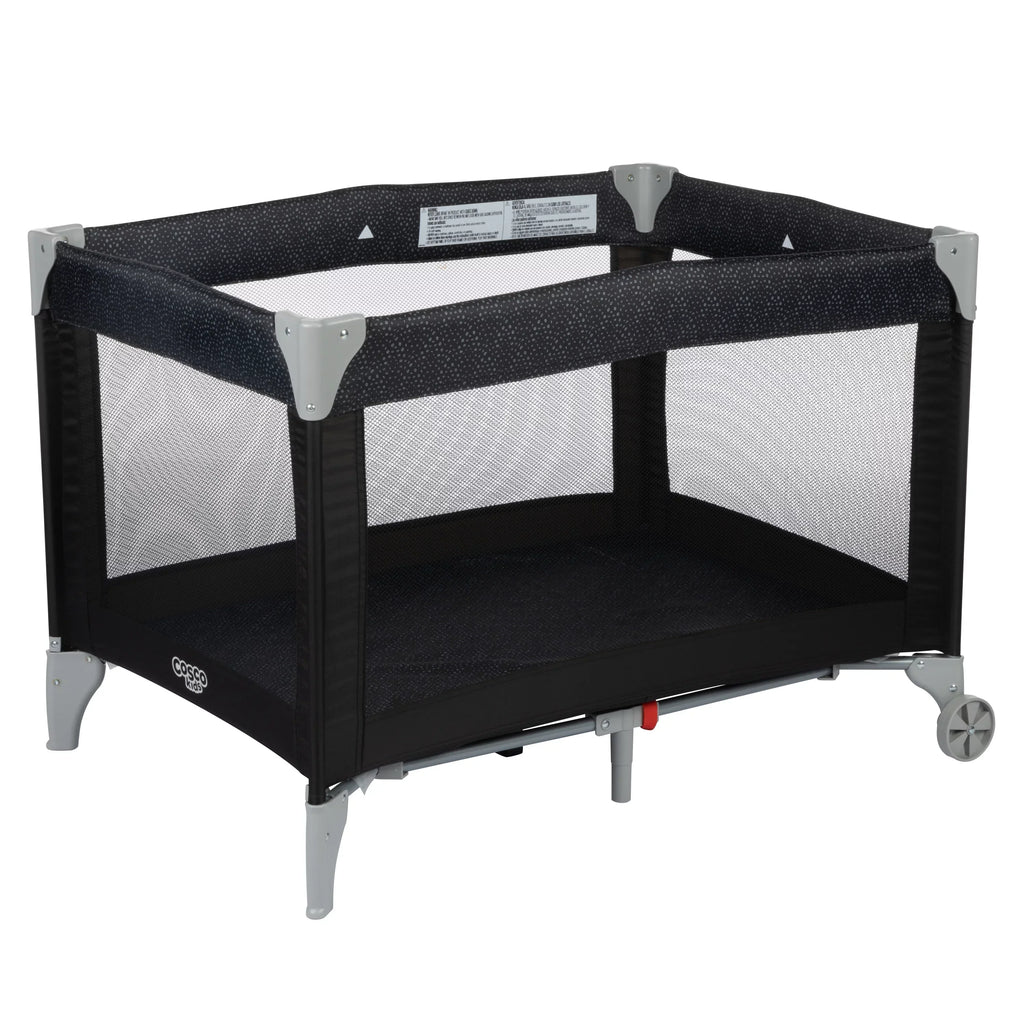 Cosco Kids Funsport Portable Compact Baby Play Yard with Carry Bag, Noir Dot