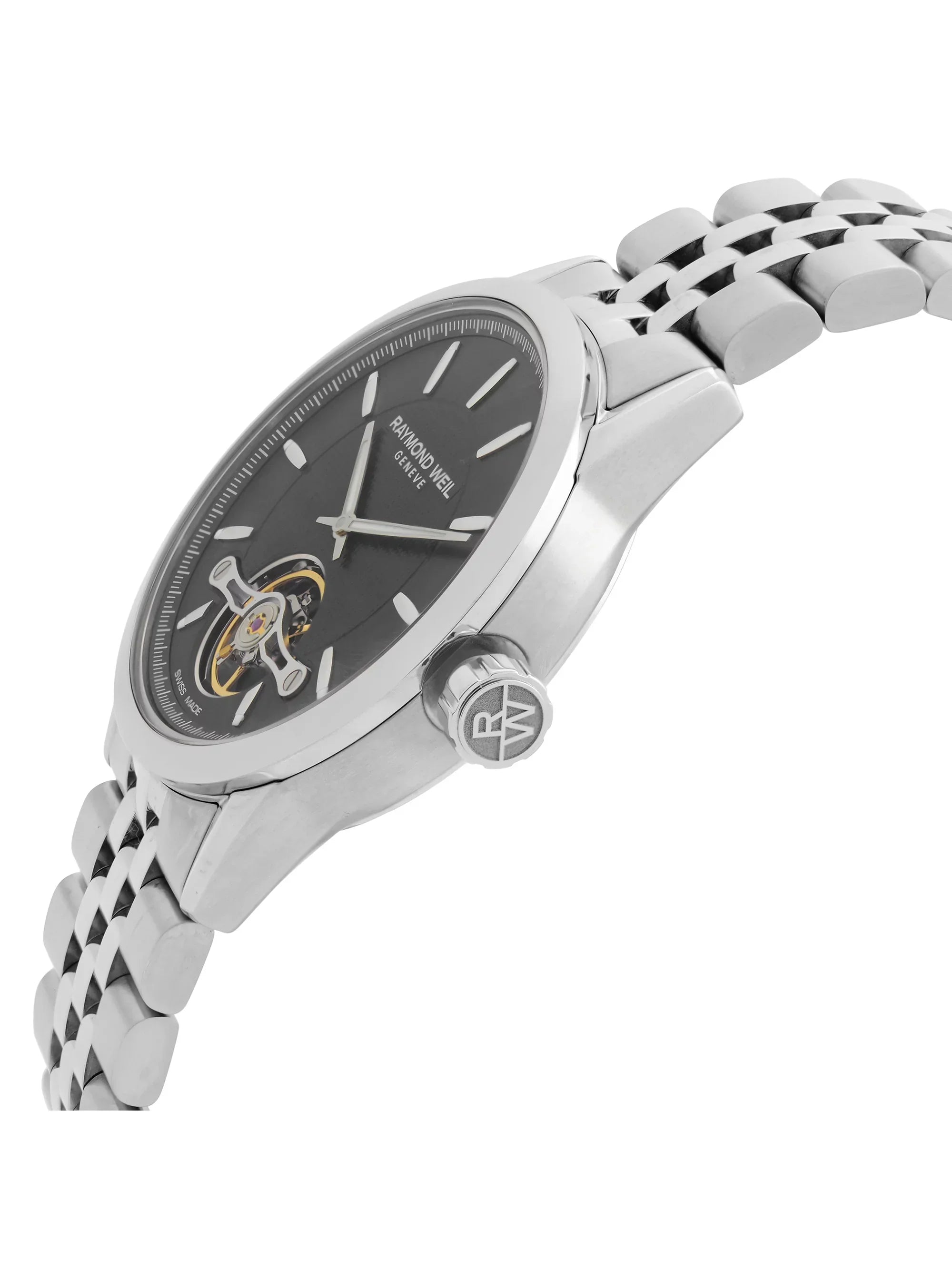 Raymond Weil Freelancer 42mm Steel Black Dial Automatic Mens Watch 2780-ST-20001