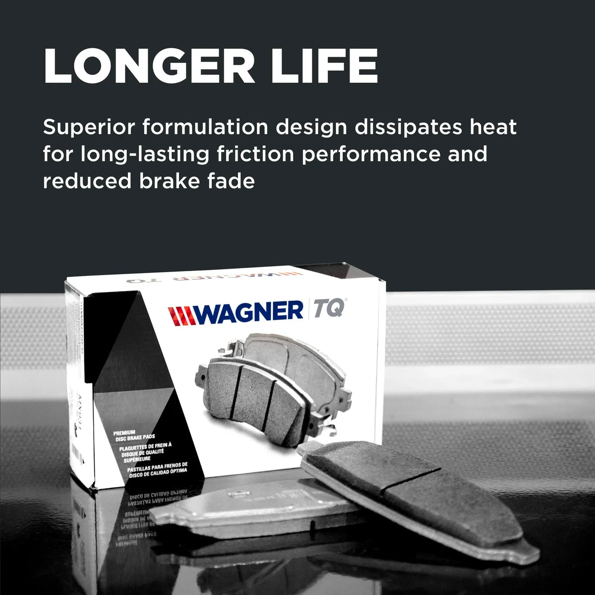 Wagner ThermoQuiet MX683 Semi-Metallic Disc Brake Pad Set Fits select: 2004-2010 BMW X3, 2000-2006 BMW X5