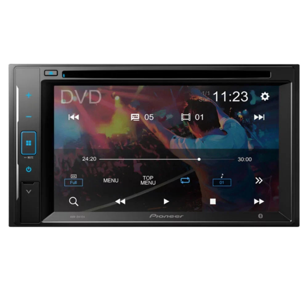 KIT4936 Bundle for 2014-2016 Toyota Corolla W/Grey Dash W/ Pioneer AVH-241EX Double DIN Car Stereo with Bluetooth/Backup Camera/Install Kit/in-Dash DVD/CD AM/FM 6.2" Touchscreen Digital Media Receiver
