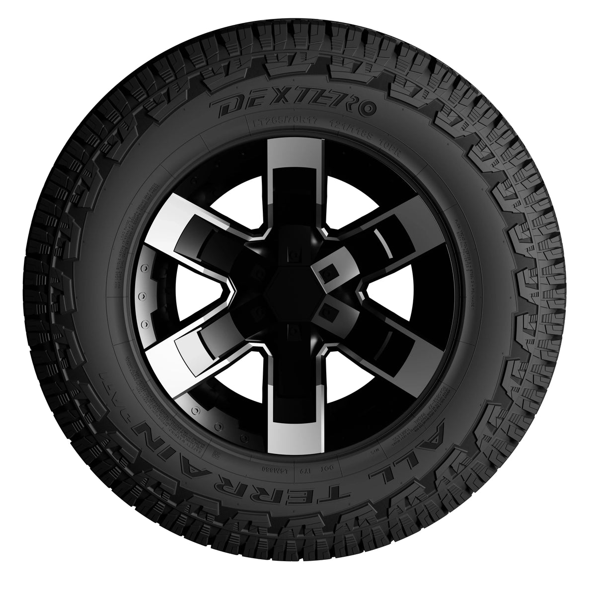P275/65r18 114t All Terrain Dat1 Dextero Fits: 2019-23 Chevrolet Silverado 1500 LT Trail Boss, 2004-14 Ford F-150 FX4