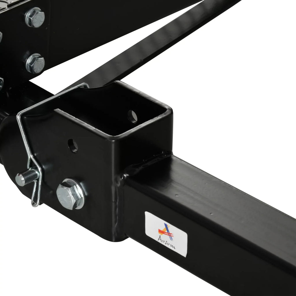 Aosom Hitch Mount Cargo Carrier 350 lbs Capacity Fits 2'' Receiver Black