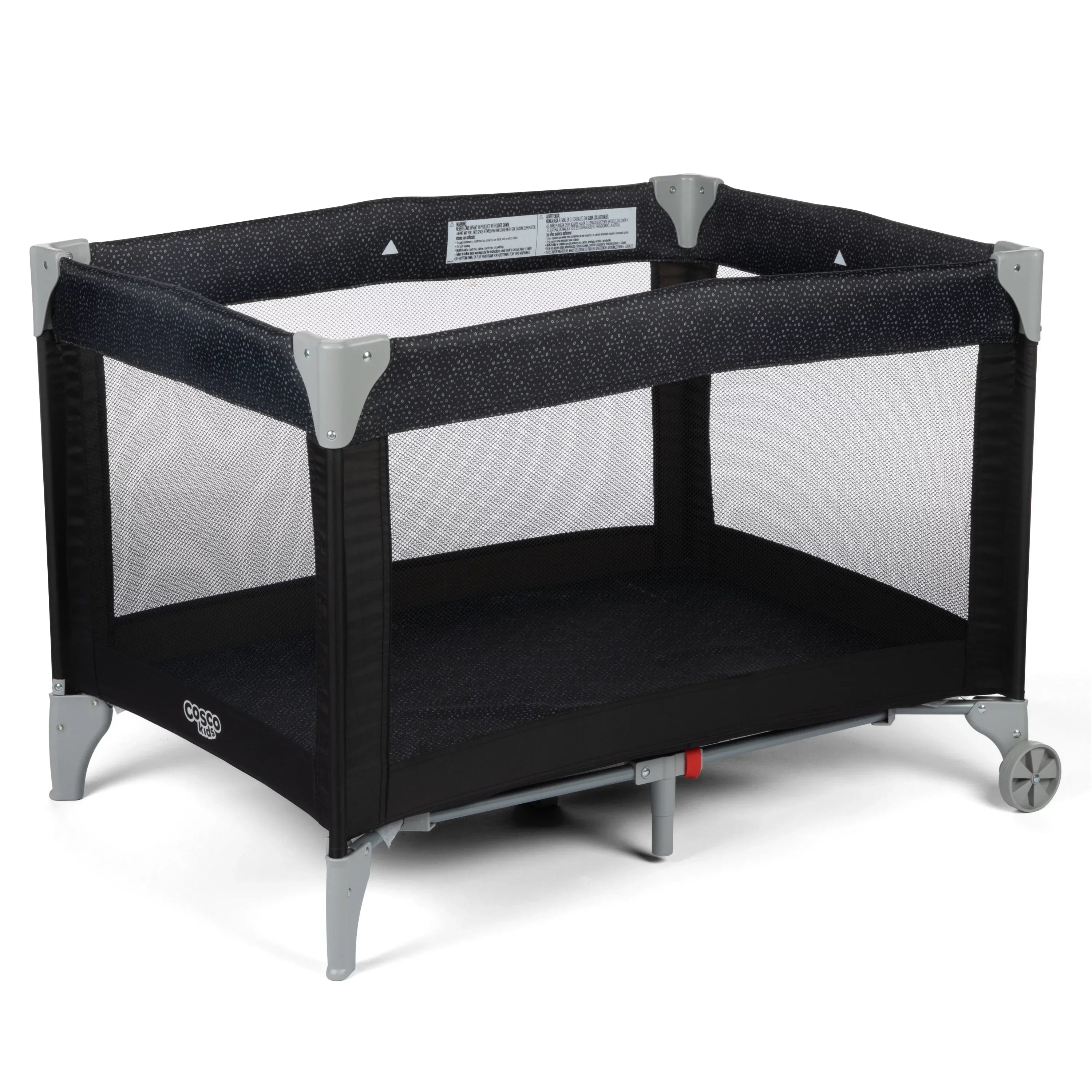 Cosco Kids Funsport Portable Compact Baby Play Yard with Carry Bag, Noir Dot