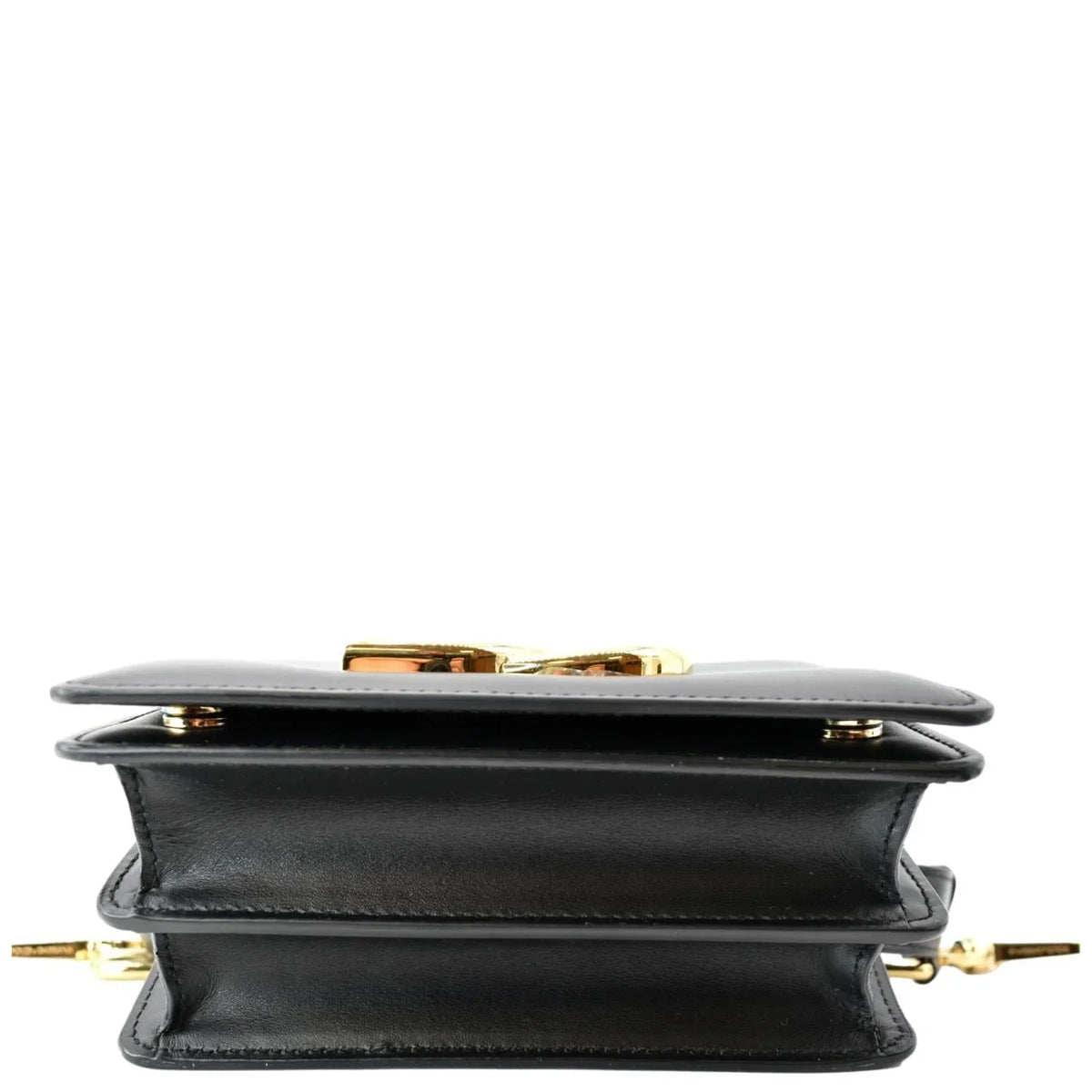 Pre-owned DOLCE & GABBANA Mini Leather Belt Bag Black
