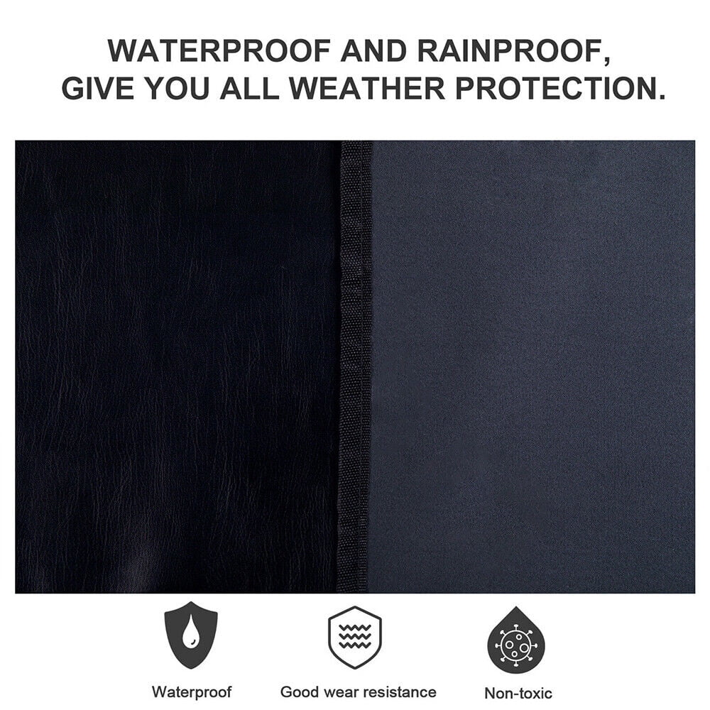 KingFurt Leather Top Sunshade Protection, Black, Jeep Wrangler JK/JKU 2007-2018, Durable & Easy to Install