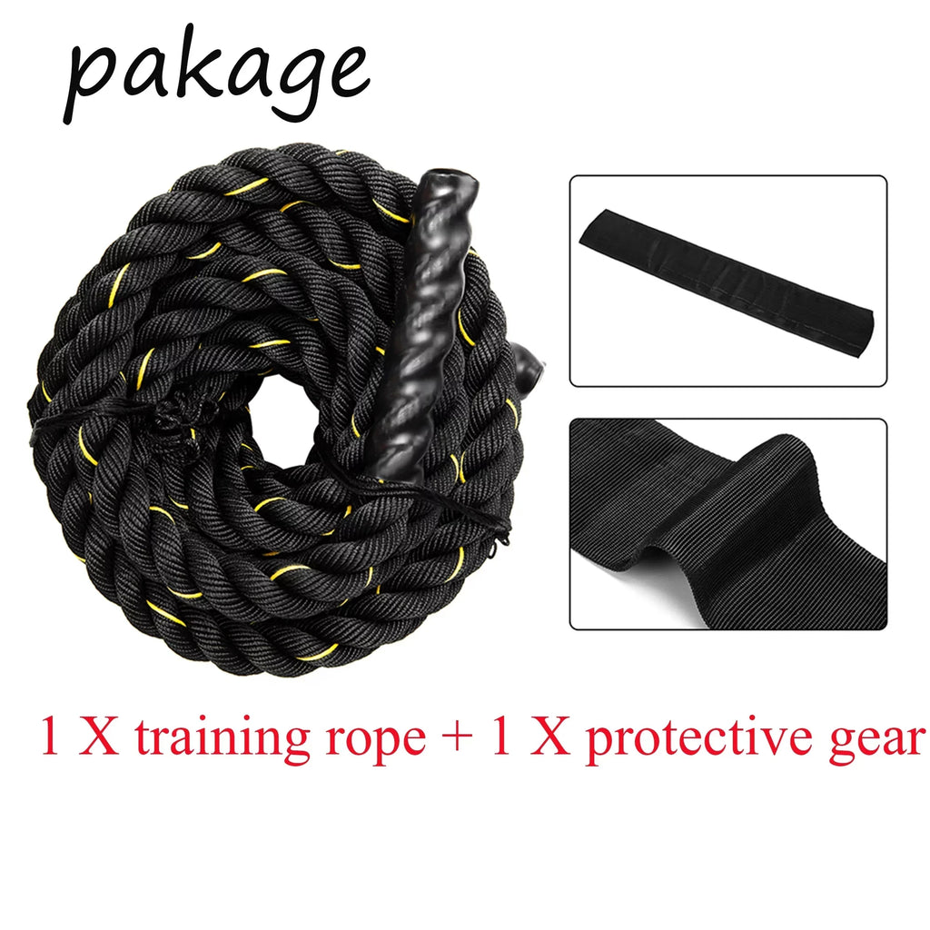 Battle Rope,Basics Exercise Rop,Skipping Rope Workout Battle Ropes for Men Women Total Body Workouts Power Training Improve Strength Building Muscle
