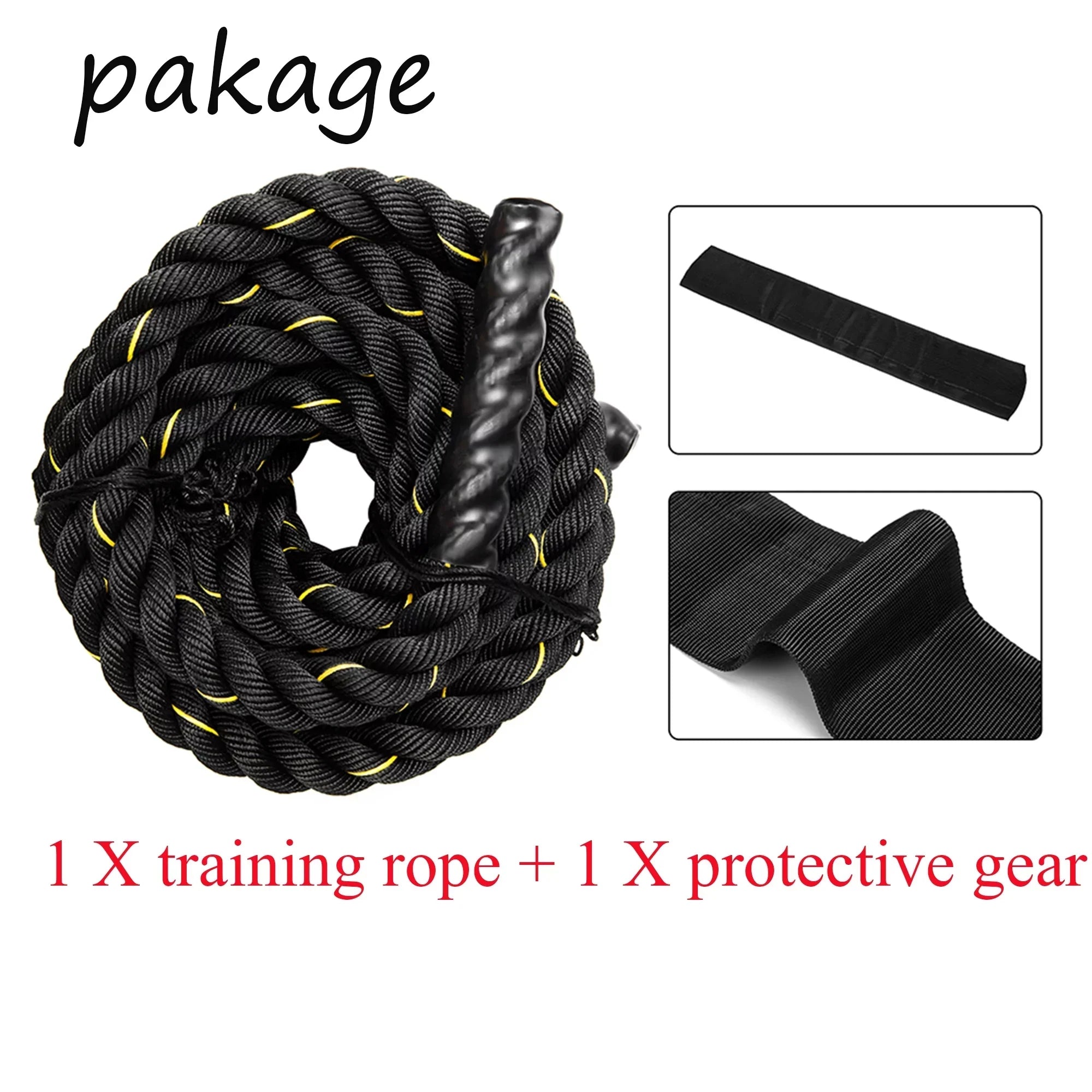 Battle Rope,Basics Exercise Rop,Skipping Rope Workout Battle Ropes for Men Women Total Body Workouts Power Training Improve Strength Building Muscle