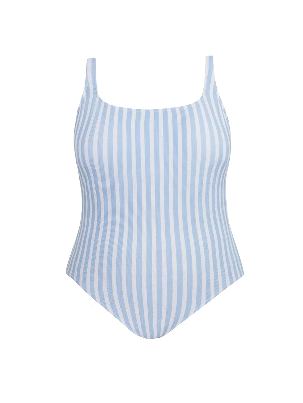 Time and Tru Women's Pique Square Neck One Piece Swimsuit, Sizes XS-3X
