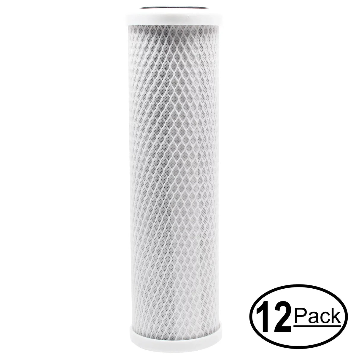 12-Pack Replacement for PuROLine PL30T36 Activated Carbon Block Filter - Universal 10 inch Filter for PuROLine PL30T36 Three Stage RO System - Denali Pure Brand