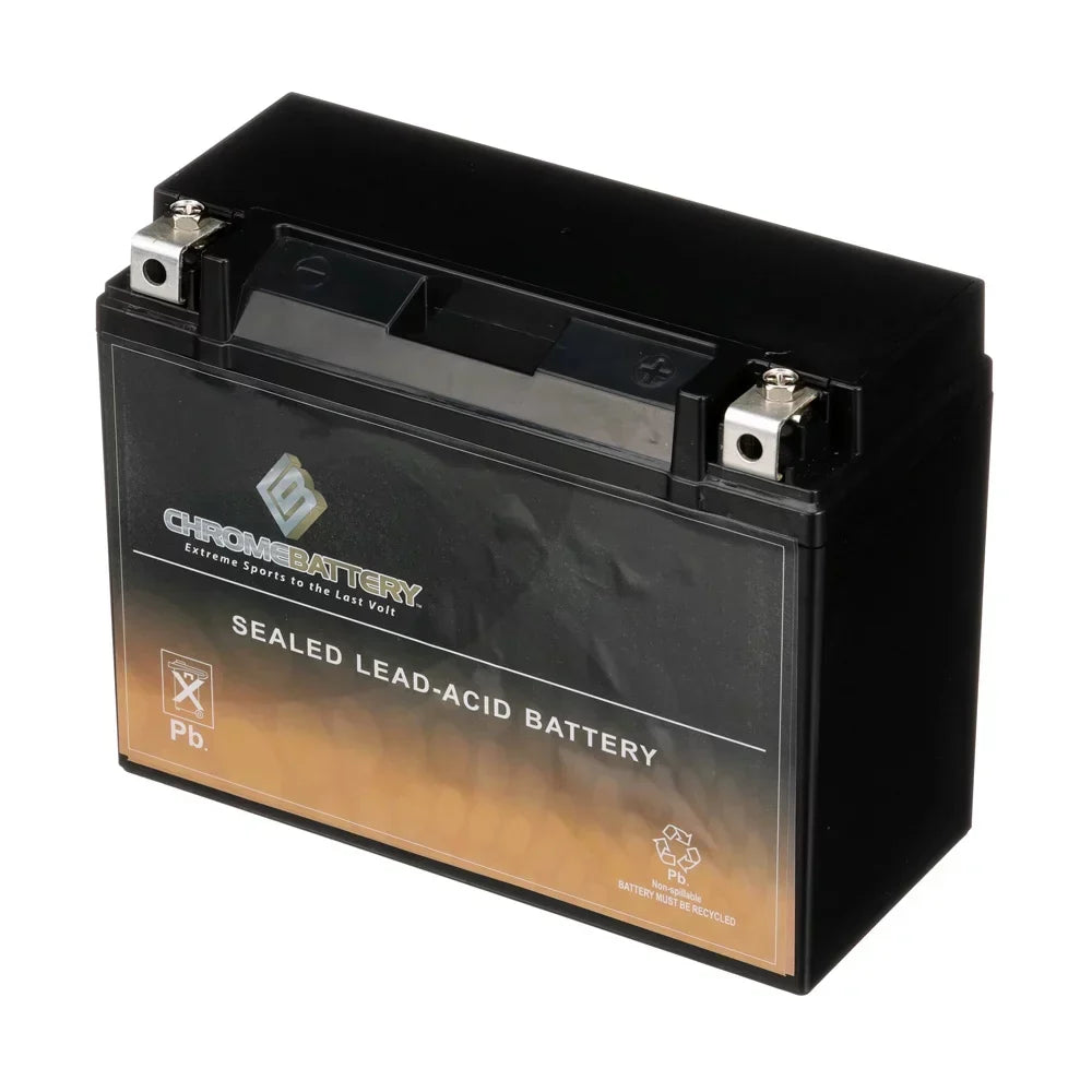Chrome Battery Y50-N18L-A3 (50-N18L-A3 12 Volt,20 Ah, 260 CCA) Snowmobile Battery for Yamaha 700cc Sxv700er Viper Er 2004