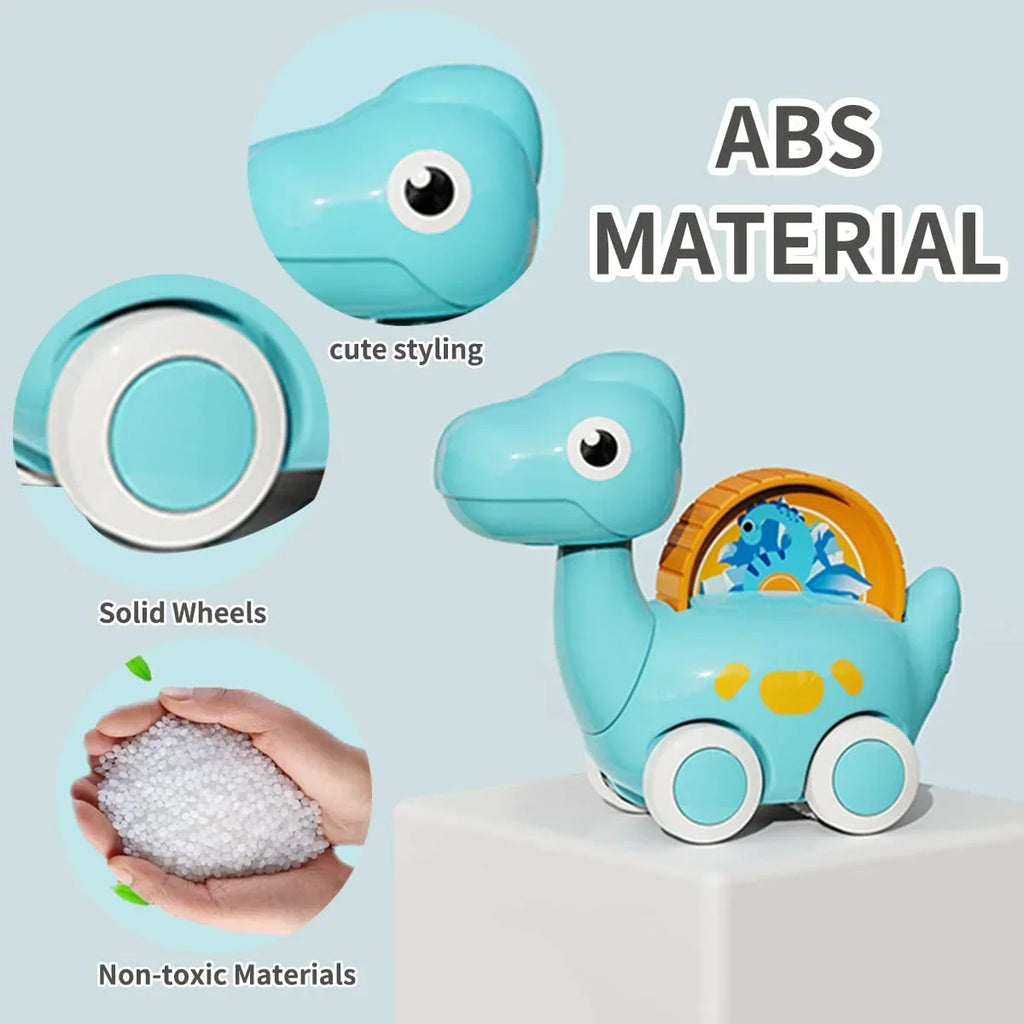Dinosaur Toy Cars, 4 Pack Dino Toys for 1-5 Years Old Boys and Girls, Car Toys for Kids Toddler Christmas Birthday Gifts with Packaging Bag