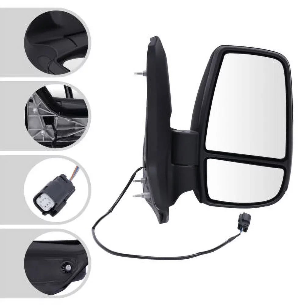Fits Ford Transit 150/ 250/ 350 2015-2022 Right Side Rear View Mirror Short Arm