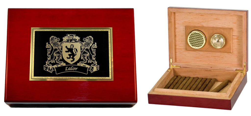 Lalor Irish Coat of Arms Humidor