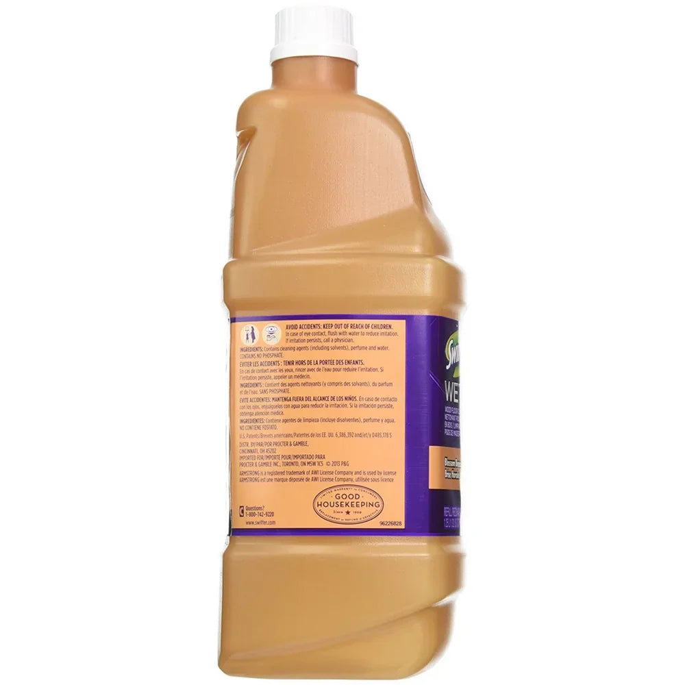 Swiffer WetJet Wood Floor Cleaner Refill, Blossom Breeze 42.20 oz (Pack of 2)