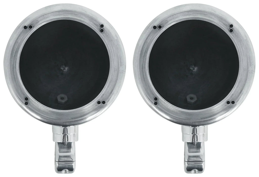 (2) Polk Audio 4" Chrome Tower Speakers+MTX 2-Channel Amp For ATV/UTVCART