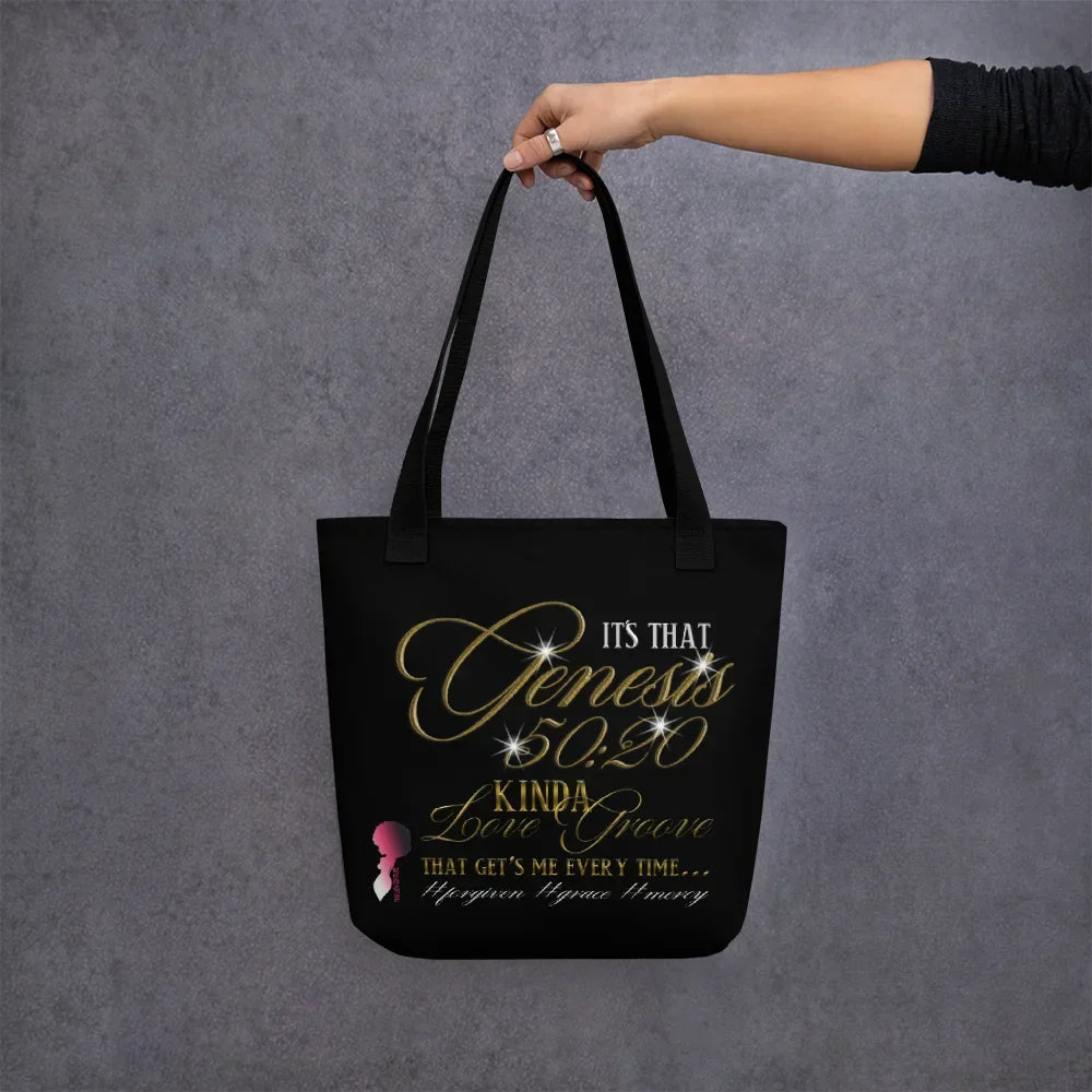 Genesis 50:20 Kinda Love Groove Small Tote Bag