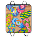 GCKG Flip Flops,Slippers Art Pet Car Seat Cover Dog Car Seat Mat Hammock Cargo Mat Trunk Mat For Cars Trucks and SUV 54x60 inches