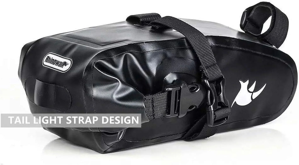 Rhinowalk Bike Saddle Bag Waterproof Bicycle Bag Cycling Seat Bag Mountain Road Portable Storage Bag, 1.5L