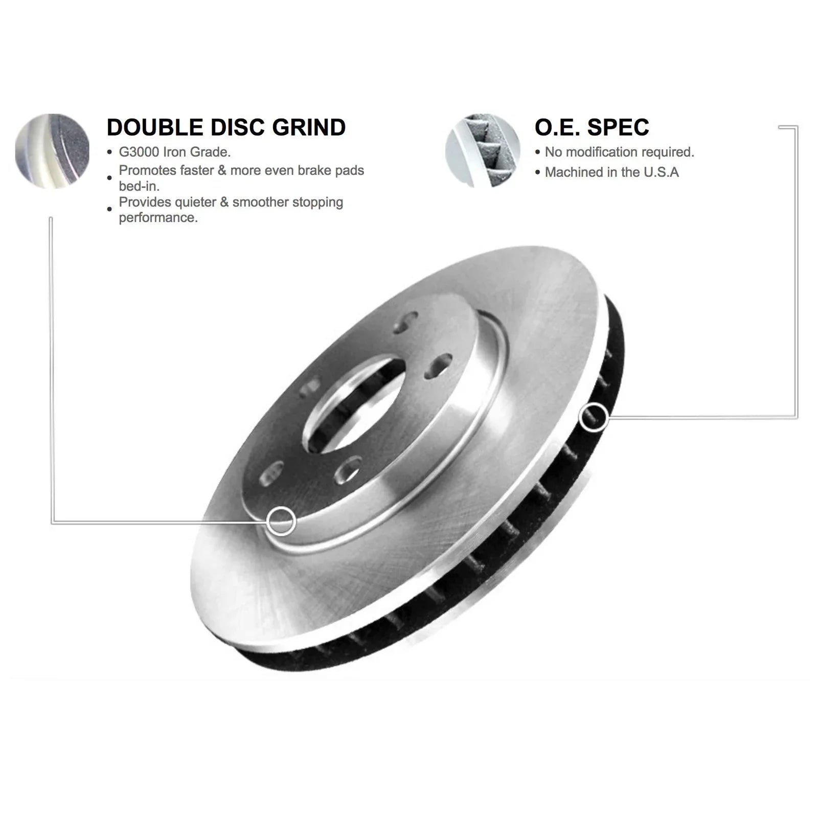 R1 Concepts Wfuh1 27199 R1 Concepts Brake Rotor Blank With Optimum Oe Pads & Fits select: 2003-2007 VOLVO XC70, 2004-2009 VOLVO S60 2.5T