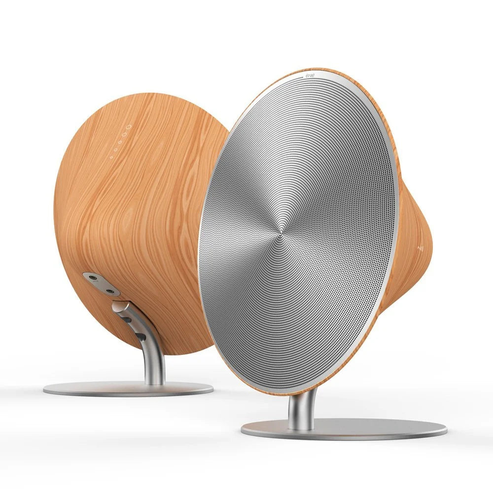 ENAPY 2 Channel Wireless Bluetooth Gramophone Wood Speaker with Touch Surface