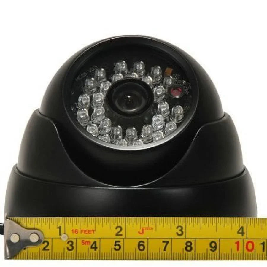 VideoSecu 2 Pack Built-in 1/3" SONY Effio CCD 600TVL Security Camera IR Day Night Vision 3.6mm Wide Angle Lens with 2 Power Supply bwi