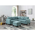 Homestock Retro Renaissance G500B-SC Sectional , TEAL