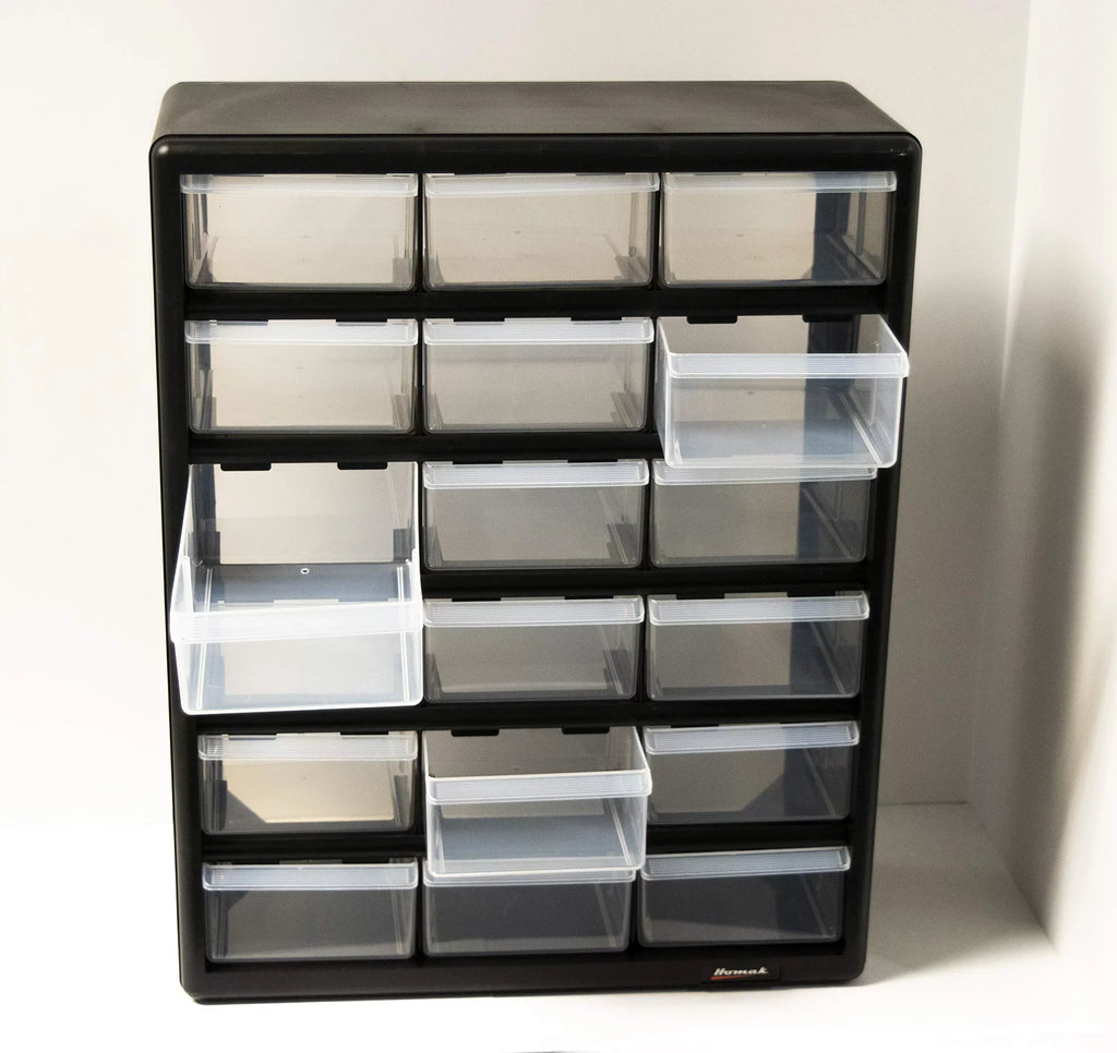 Homak HA01018001 18 Drawer Parts Organizer