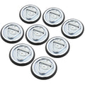 Red Hound Auto 8 Surface Mount D Rope Ring 1/4 inches Tie Down Truck Trailer Cargo Van Point 4 inches Round