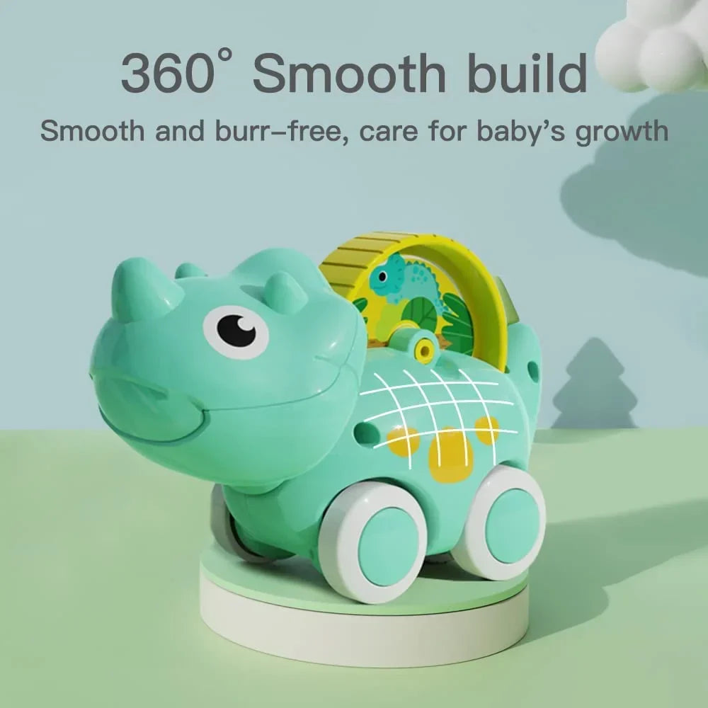 Dinosaur Toy Cars, 4 Pack Dino Toys for 1-5 Years Old Boys and Girls, Car Toys for Kids Toddler Christmas Birthday Gifts with Packaging Bag
