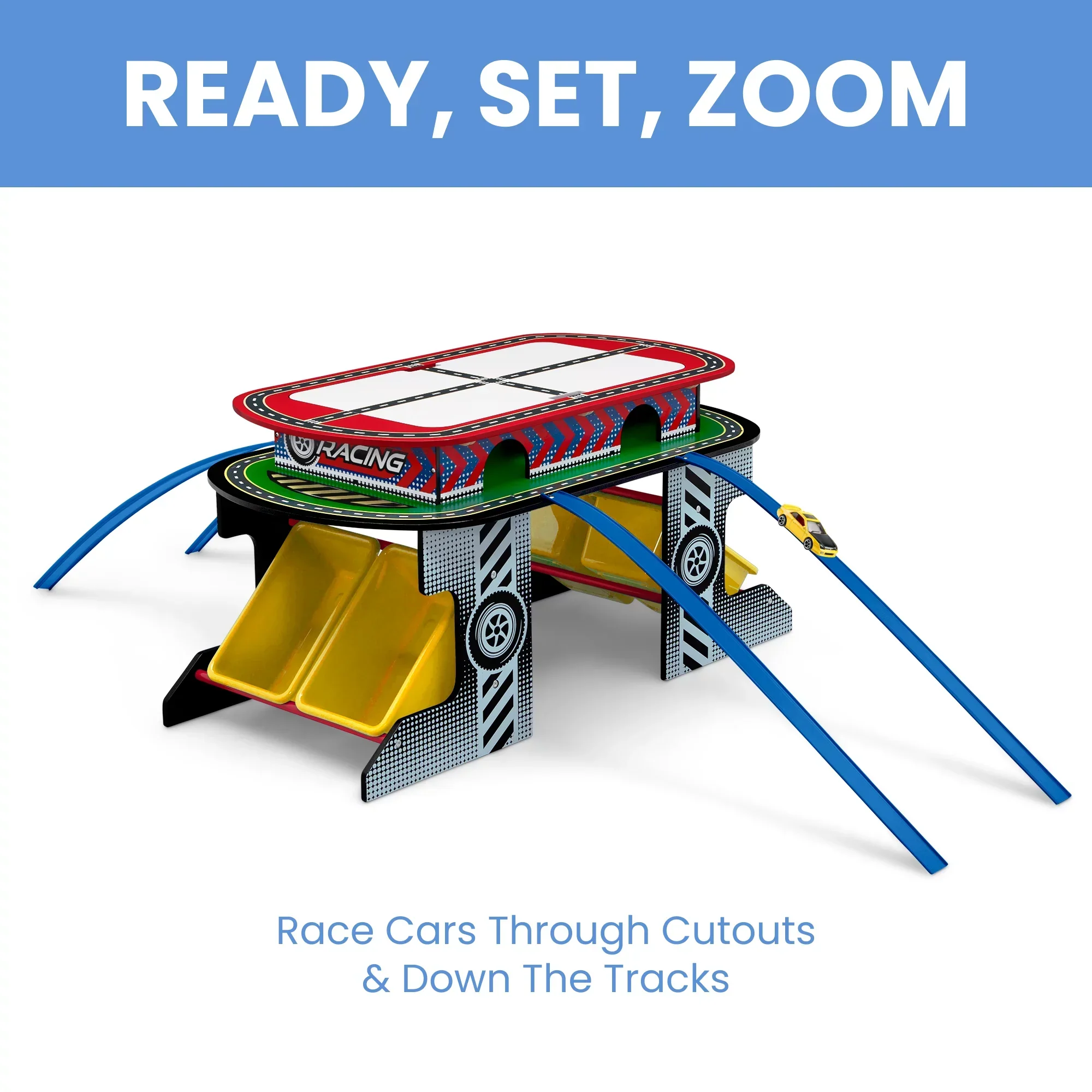 Delta Children Race Track Toy and Activity Play Table for Kids