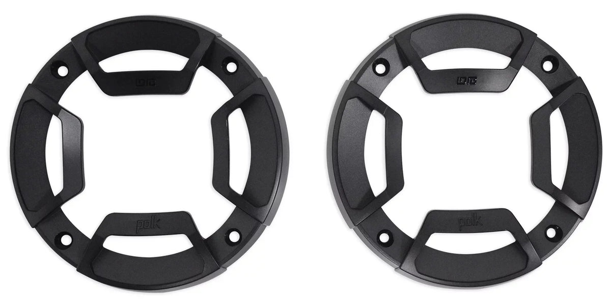 (2) Polk Audio 4" Chrome Tower Speakers+MTX 2-Channel Amp For ATV/UTVCART