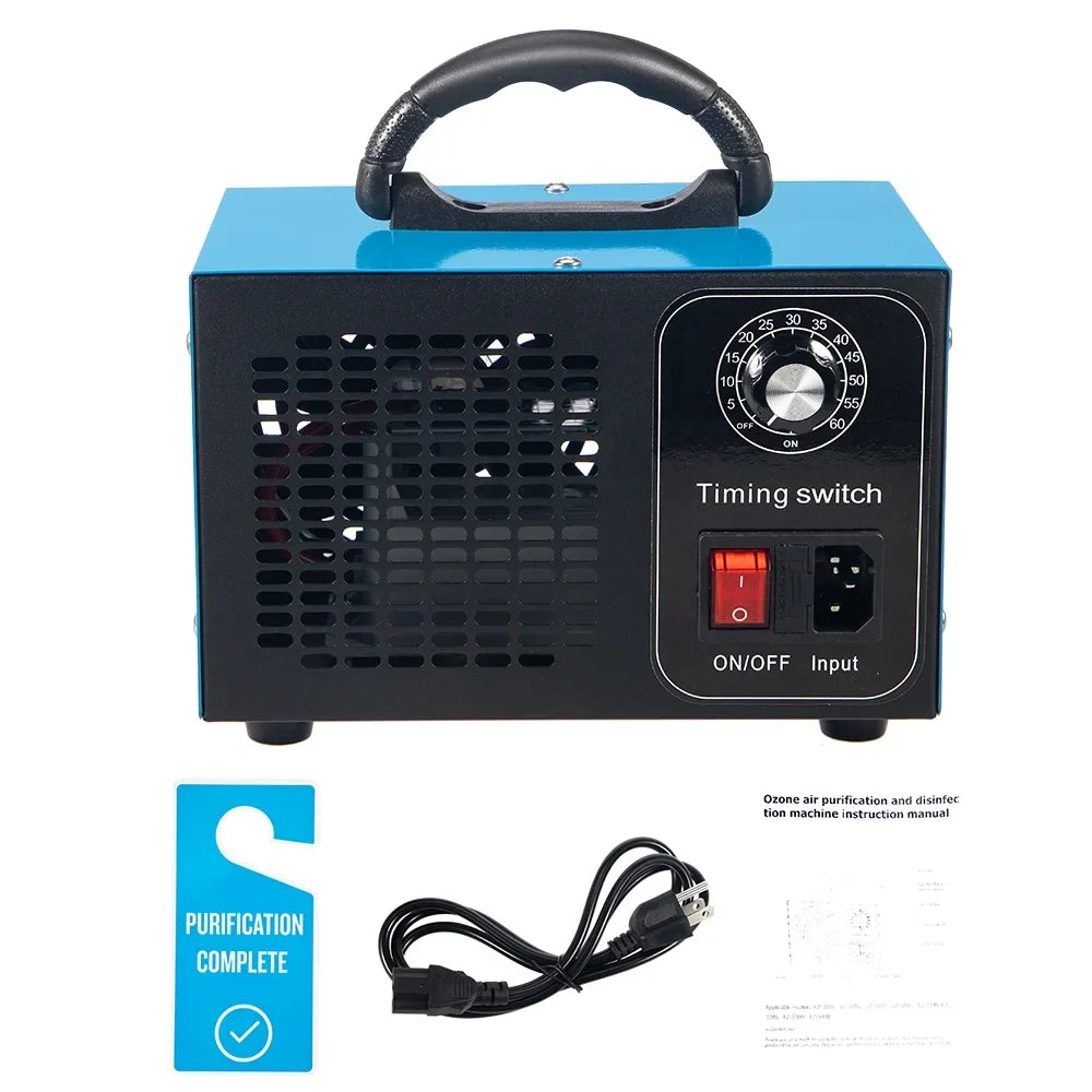 Kydely Room Ozone Machine Glossy Steel Finish 41dB - Eliminate Smoke, Dust & Pollutants with Powerful Ozone