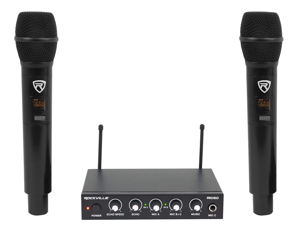 Rockville RKI60 Karaoke Dual Microphone System 4 ipad/iphone/Android/Laptop/TV