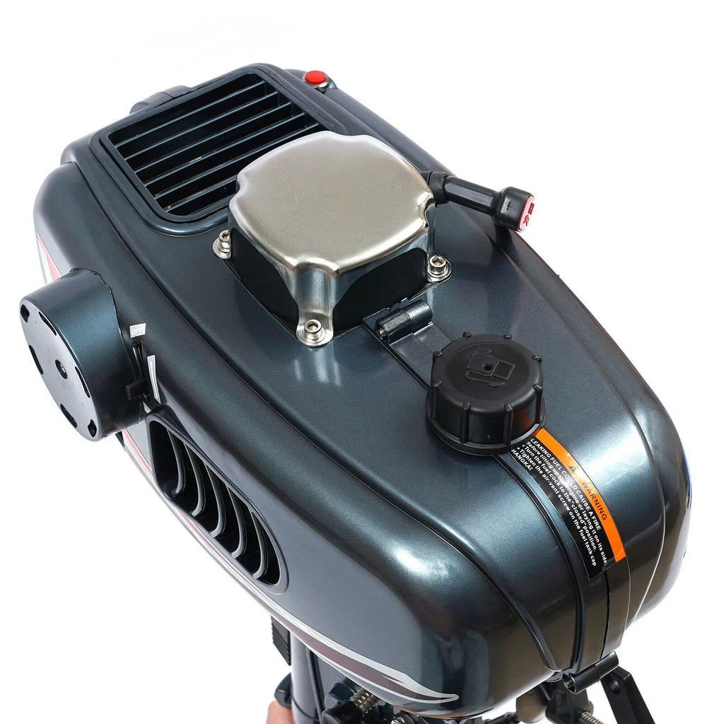 2-Stroke 3.5HP Outboard Motor Fishing Boat Petrol Engine CDI System 10 Km / H