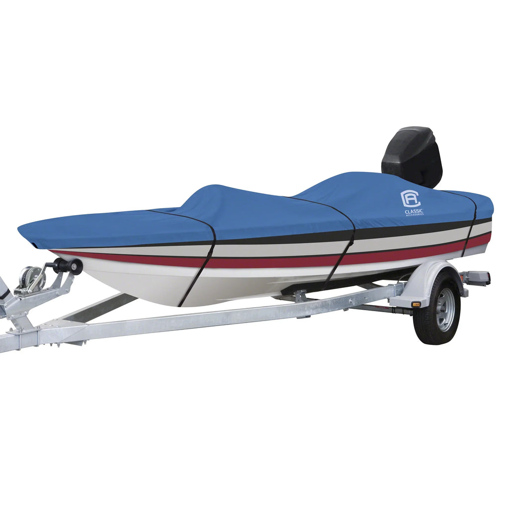 Classic Accessories Stellex™ All Seasons Boat Cover, Fits Boats 14' - 16' L x 90" W, Trailerable Boat Cover with Polyester Fade-Resistant Fabric, Model B