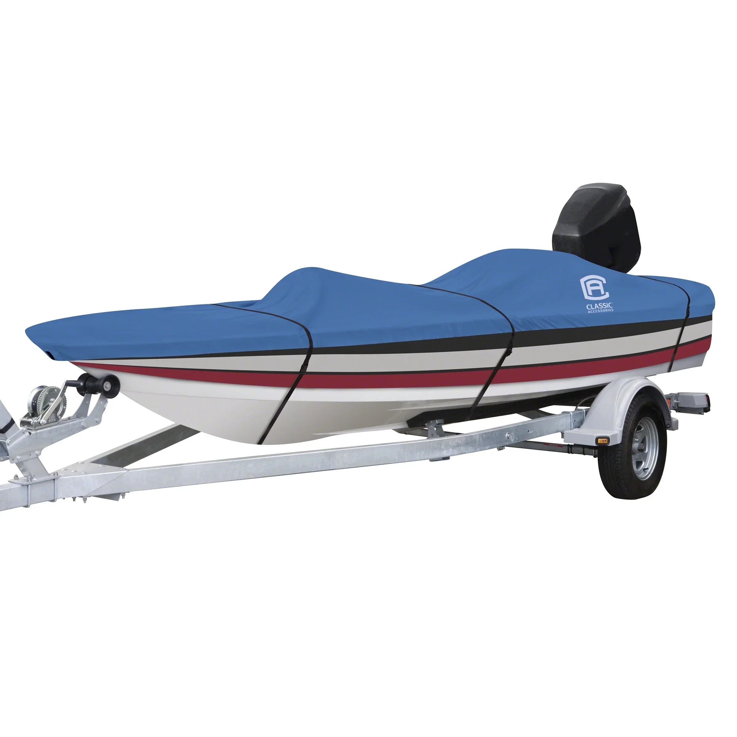 Classic Accessories Stellex™ All Seasons Boat Cover, Fits Boats 14' - 16' L x 90" W, Trailerable Boat Cover with Polyester Fade-Resistant Fabric, Model B