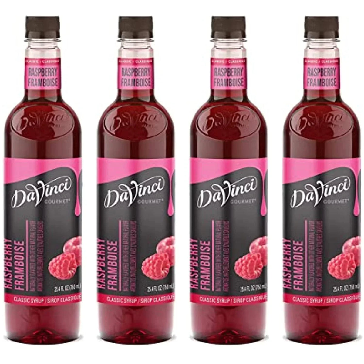 Davinci Gourmet Classic Raspberry Syrup, 25.4 Ounce (Pack Of 4)