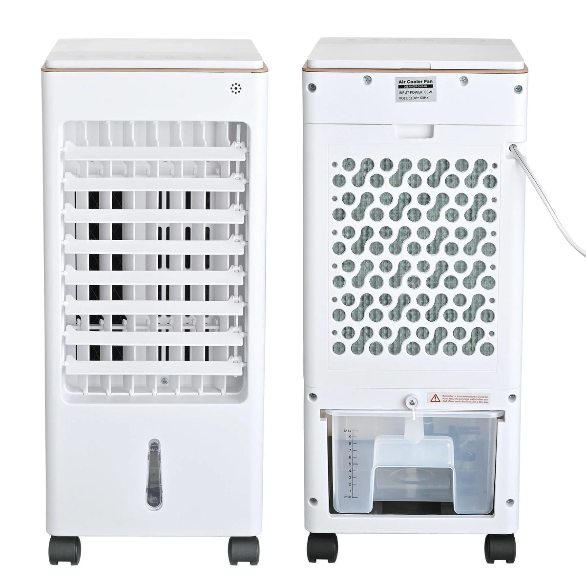 Versatile 3-in-1 Evaporative Air Cooler with Double Tanks - Stay Cool