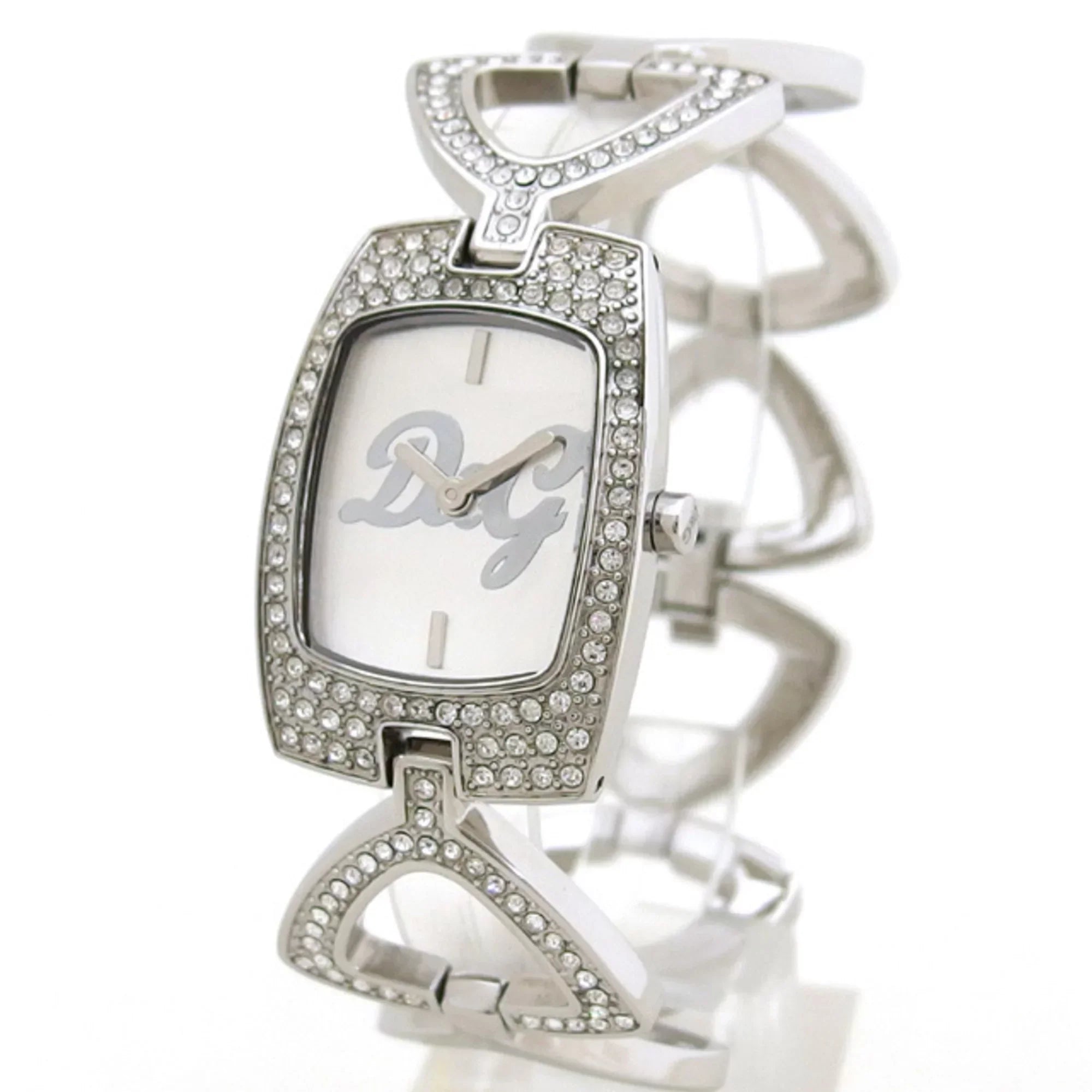 Pre-Owned D&G Ladies Watch Quartz Silver Dial  (Fair)