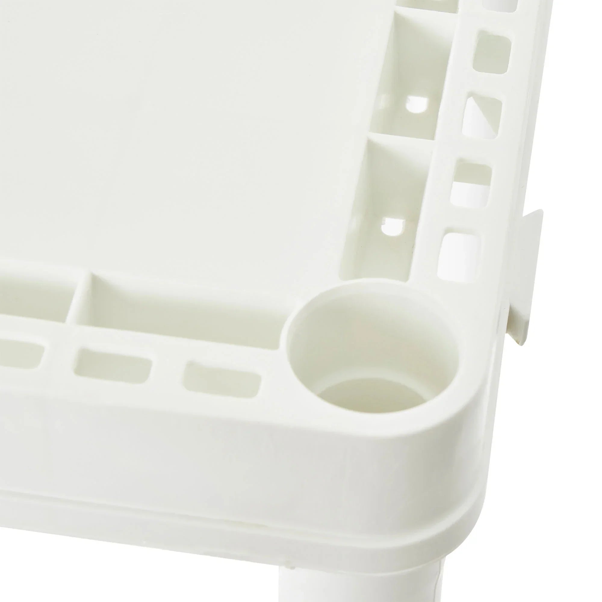 Gracious Living 4 Shelf Set Height Light Duty Storage Unit, White (2 Pack)