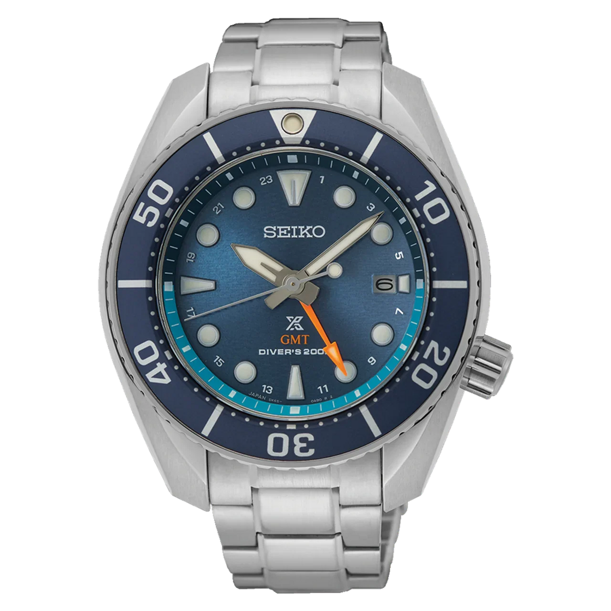 Seiko Prospex SFK001 Sea Sumo Solar GMT Blue